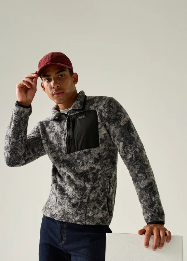 Regatta Grey Frankie Borg Half Zip Lightweight Fleece
