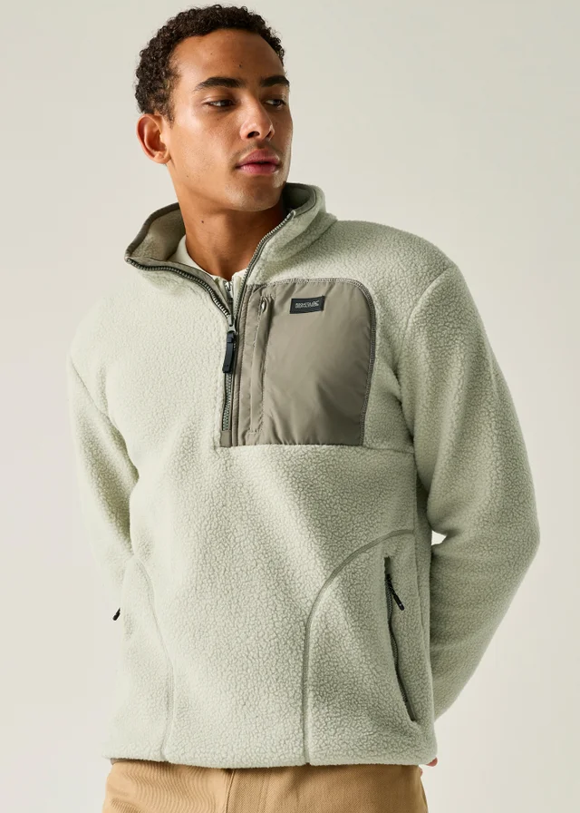 Regatta Olive Frankie Borg Half Zip Lightweight Fleece