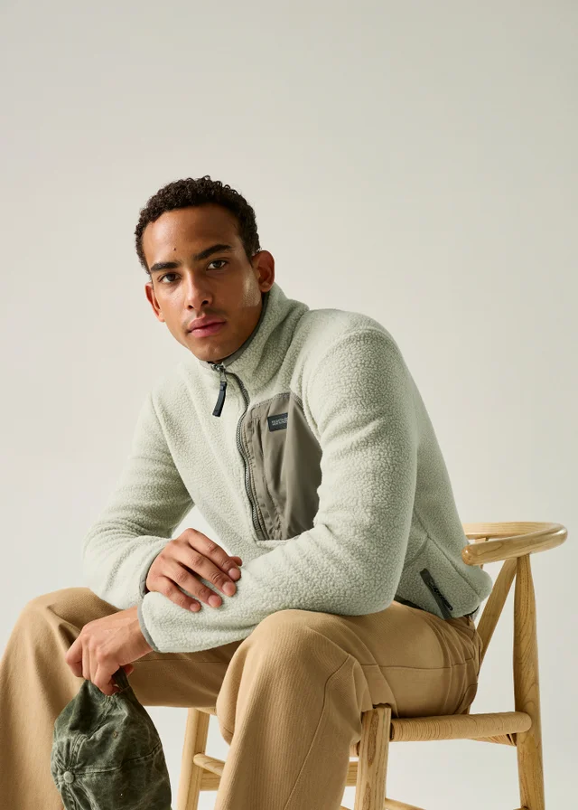 Regatta Olive Frankie Borg Half Zip Lightweight Fleece