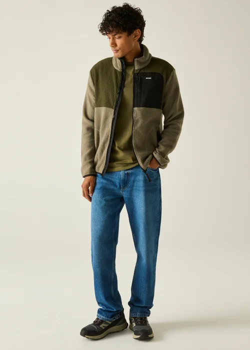 Regatta Olive Frankie Borg Colour Block Soft Fleece - S Image 4