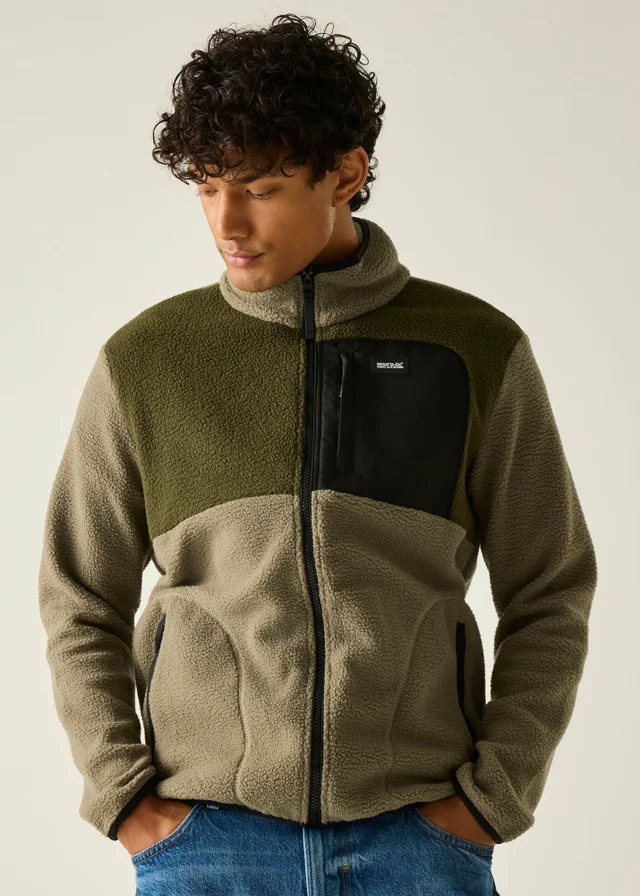 Regatta Olive Frankie Borg Colour Block Soft Fleece