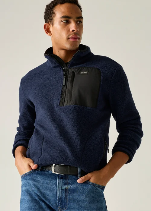 Regatta Navy Frankie Borg Half Zip Lightweight Fleece - M Image 1