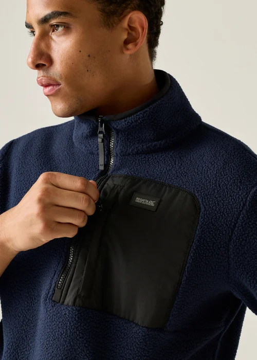 Regatta Navy Frankie Borg Half Zip Lightweight Fleece - M Image 5
