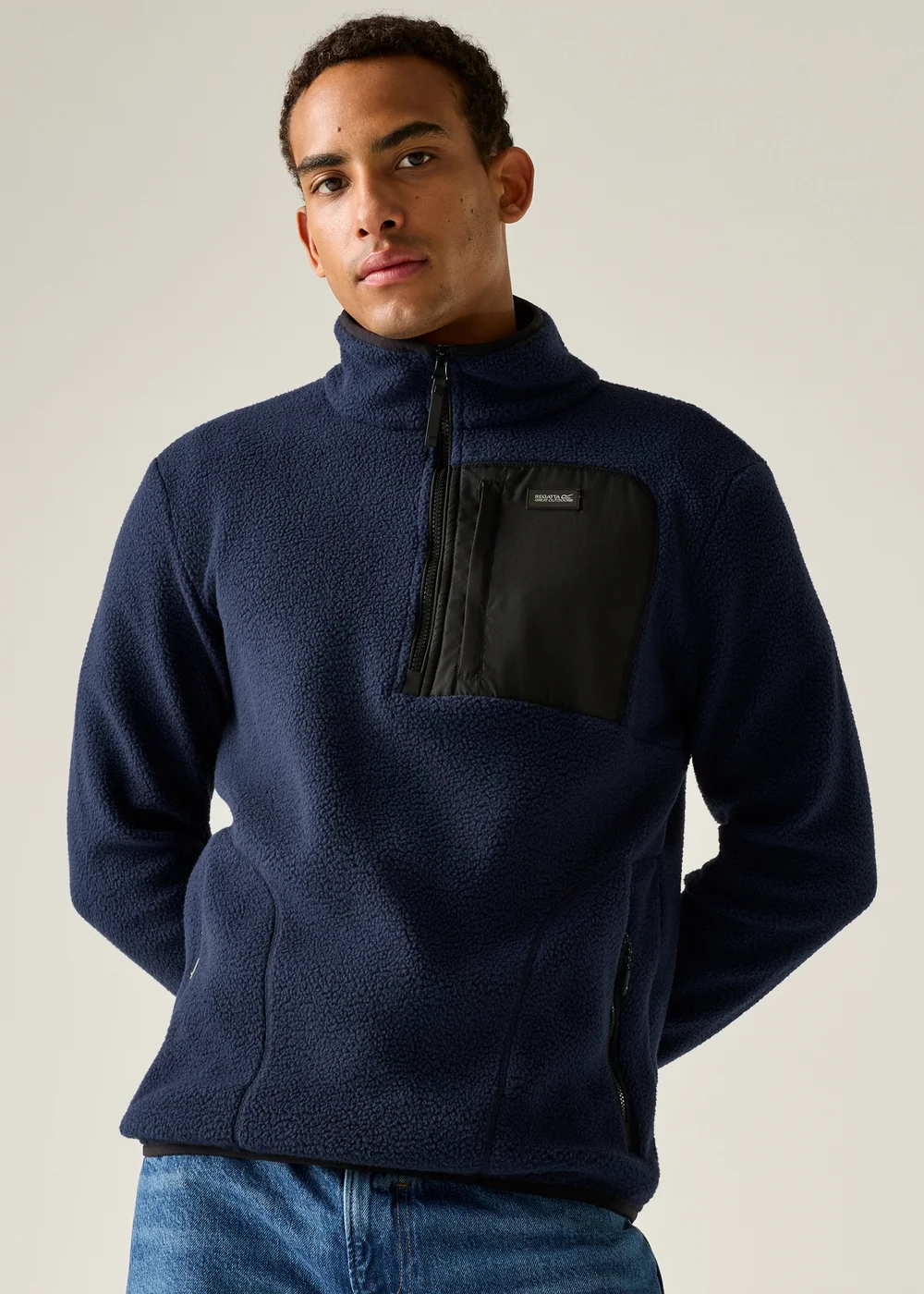 Regatta Navy Frankie Borg Half Zip Lightweight Fleece - M Image 6