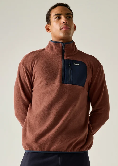 Regatta Red/Blue Frankie Half Zip Soft Fleece - XL Image 2