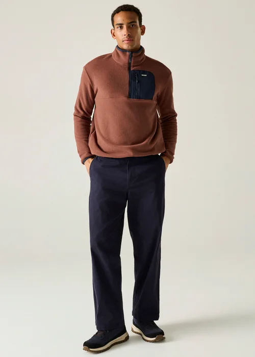 Regatta Red/Blue Frankie Half Zip Soft Fleece - XL Image 4
