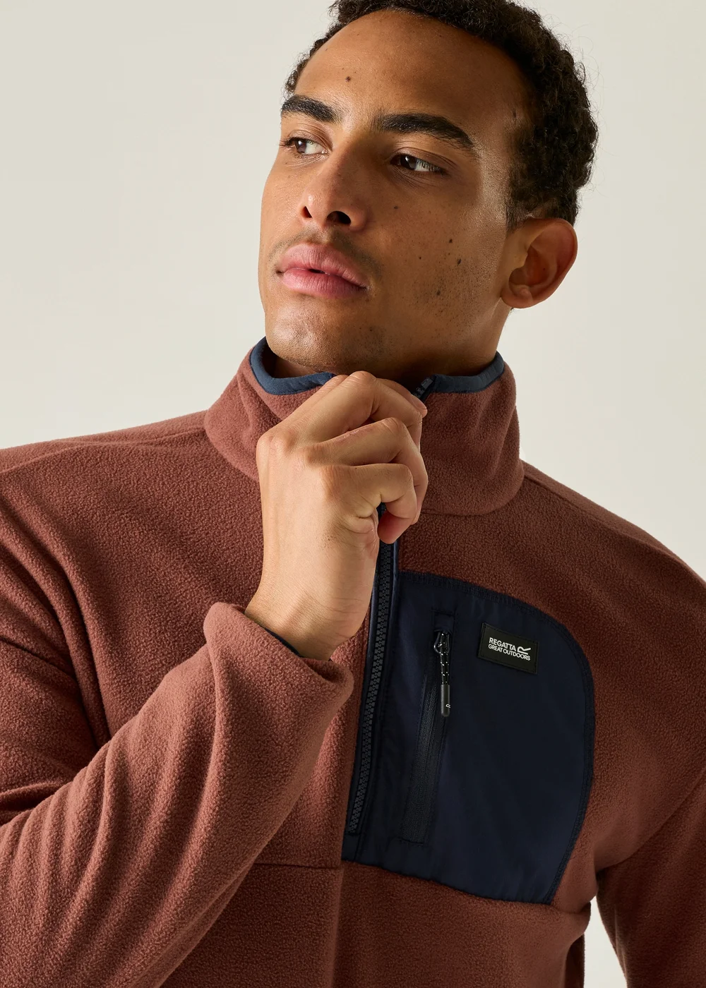 Regatta Red/Blue Frankie Half Zip Soft Fleece - XL Image 5