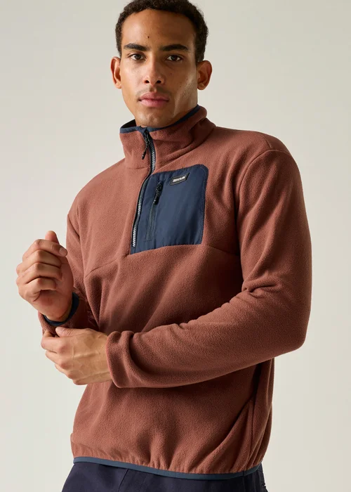 Regatta Red/Blue Frankie Half Zip Soft Fleece - XL Image 6