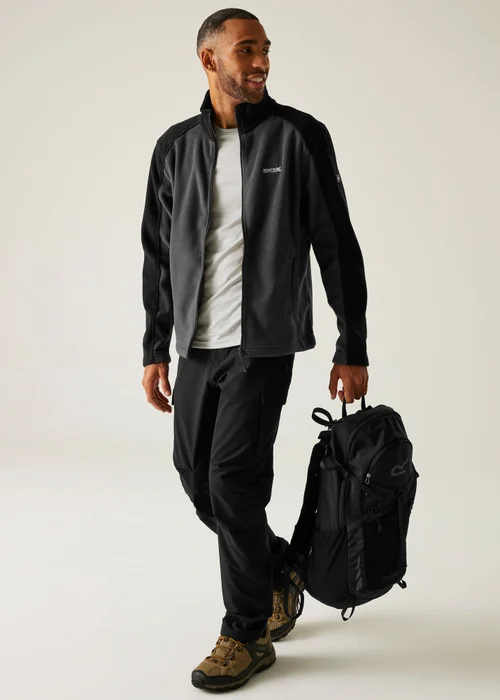 Regatta Black/Grey Hedman II Anti-pill Fleece - 3XL Image 1