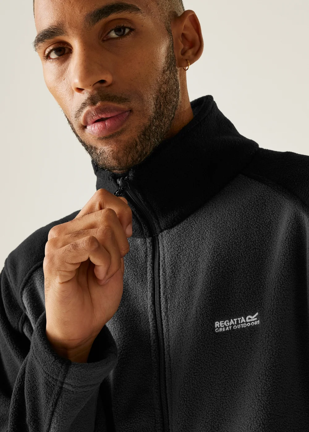 Regatta Black/Grey Hedman II Anti-pill Fleece - 3XL Image 4