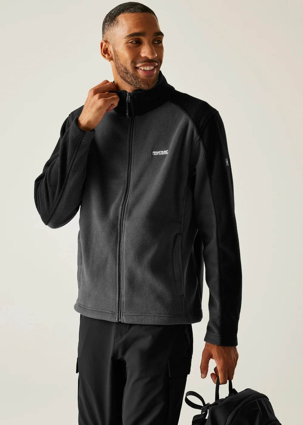 Regatta Black/Grey Hedman II Anti-pill Fleece - 3XL Image 3