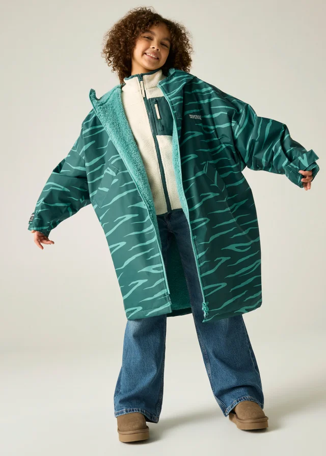Regatta Turquoise Junior Waterproof Changing Robe (3-13 years)