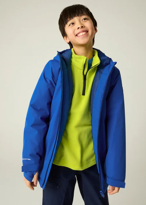 Regatta Dark Blue Hurdle Isotex Waterproof Jacket (3-13 years) - 9-10 Yrs Image 5