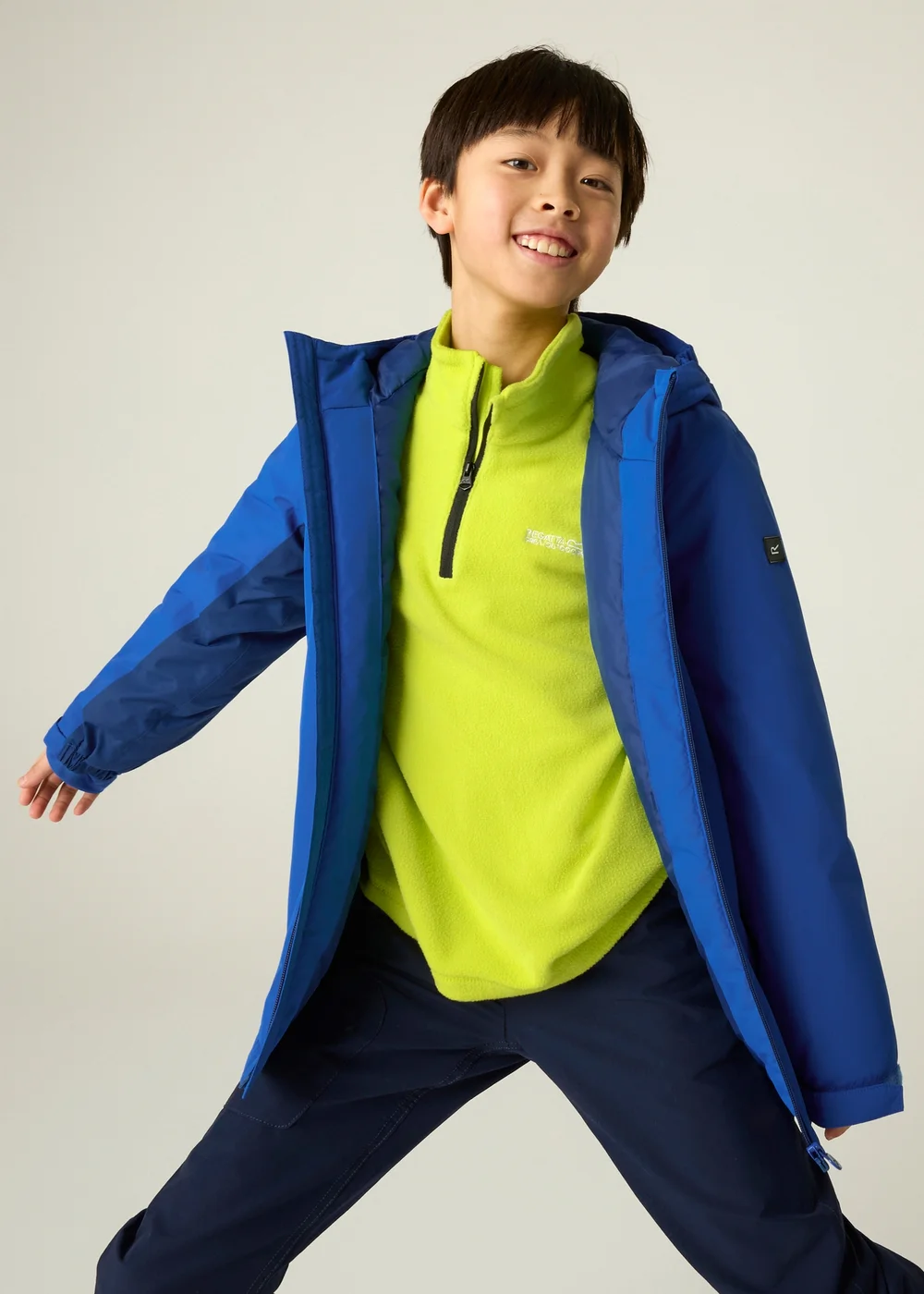 Regatta Dark Blue Hurdle Isotex Waterproof Jacket (3-13 years) - 9-10 Yrs Image 6