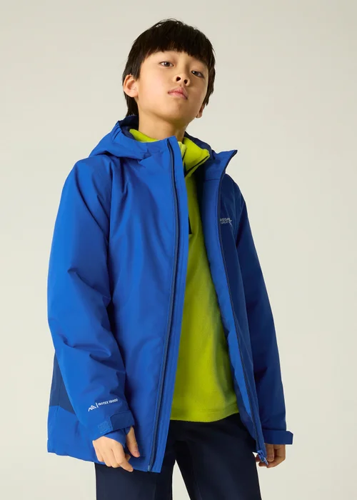 Regatta Dark Blue Hurdle Isotex Waterproof Jacket (3-13 years) - 9-10 Yrs Image 4