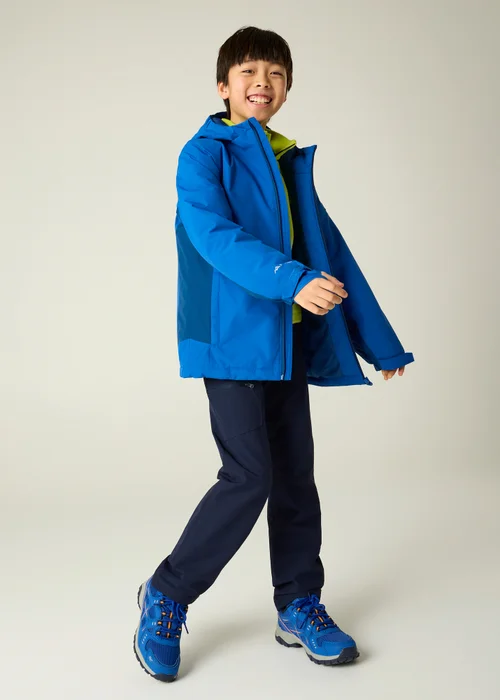 Regatta Dark Blue Hurdle Isotex Waterproof Jacket (3-13 years) - 9-10 Yrs Image 3