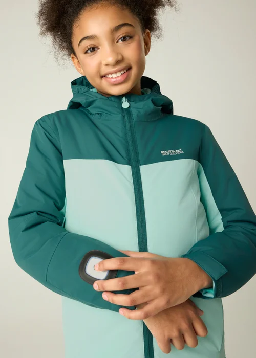 Regatta Green Beamz Isotex Waterproof Jacket (3-13 years) - 9-10 Yrs Image 5