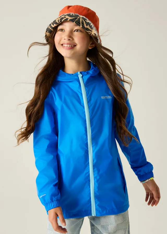 Regatta Blue Waterproof Kids Pack It Jacket III (2-13 years)