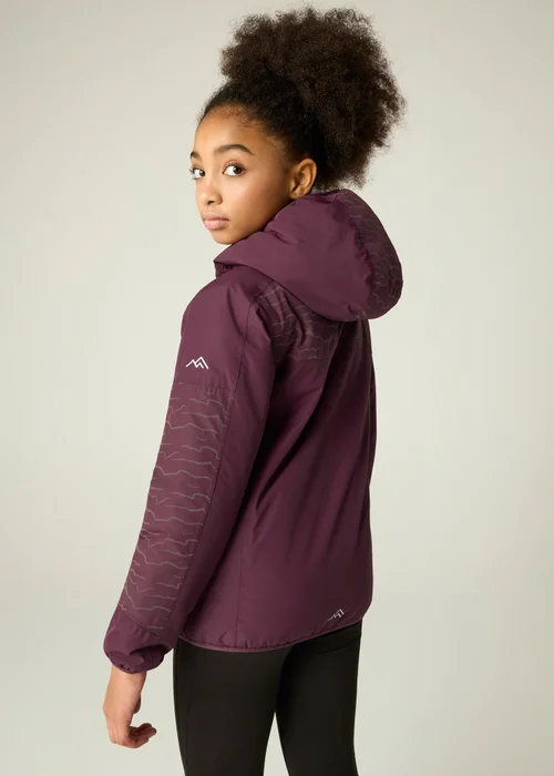 Regatta Aubergine Illuma Reflective Isotex Waterproof Jacket (3-13 years) - 13 Yrs Image 2