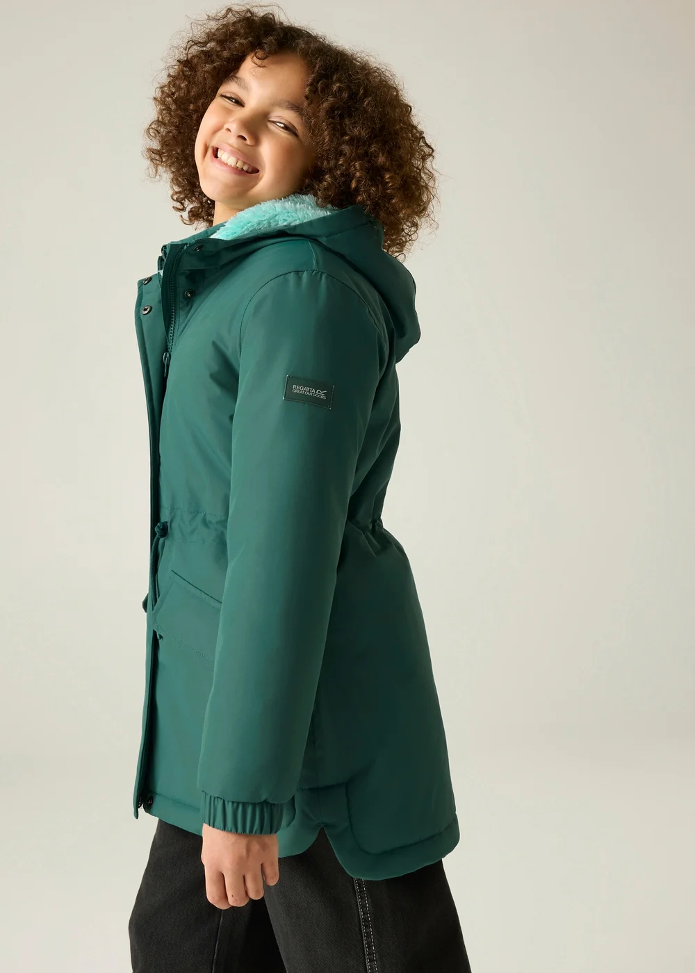 Regatta Green Vallina Junior Isotex Waterproof Jacket (3-13 years) - 5-6 Yrs Image 6