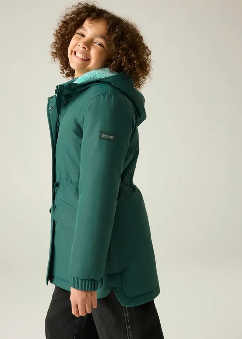 Regatta Green Vallina Junior Isotex Waterproof Jacket (3-13 years) - 5-6 Yrs Image 6