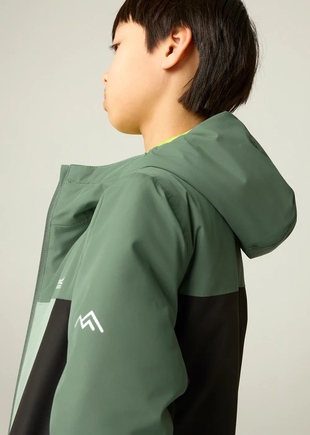 Regatta Forest Green Beamz Isotex Waterproof Jacket (3-13 years) - 3-4 Yrs Image 6