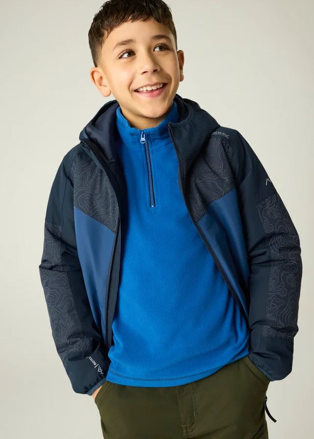 Regatta Navy Illuma Reflective Isotex Waterproof Jacket (3-13 years)