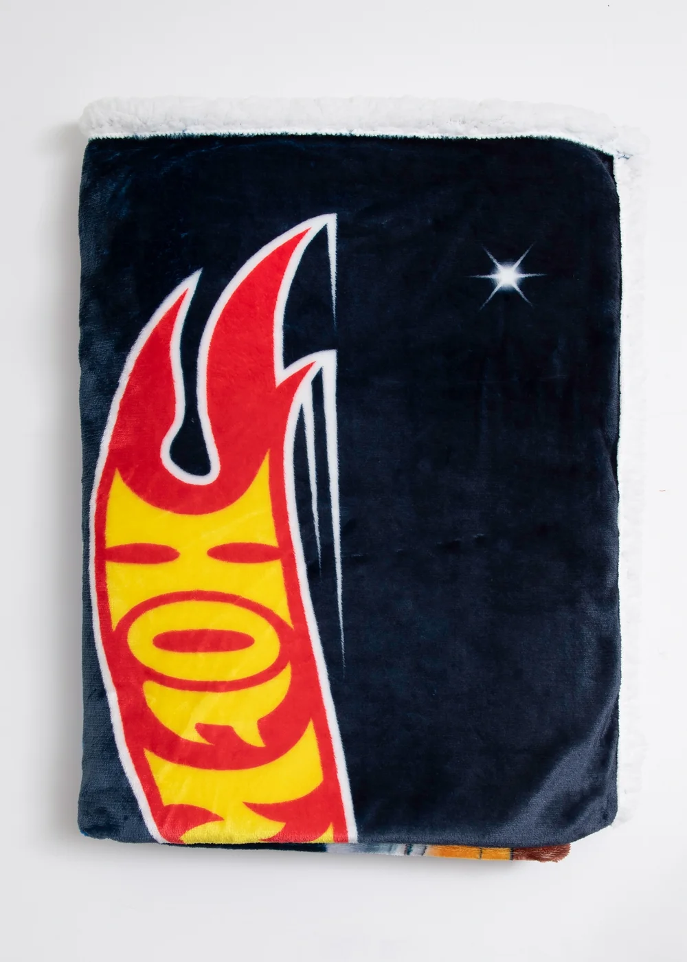 Hot Wheels Motorway Sherpa Back Fleece Blanket - 100 x 150 Image 4