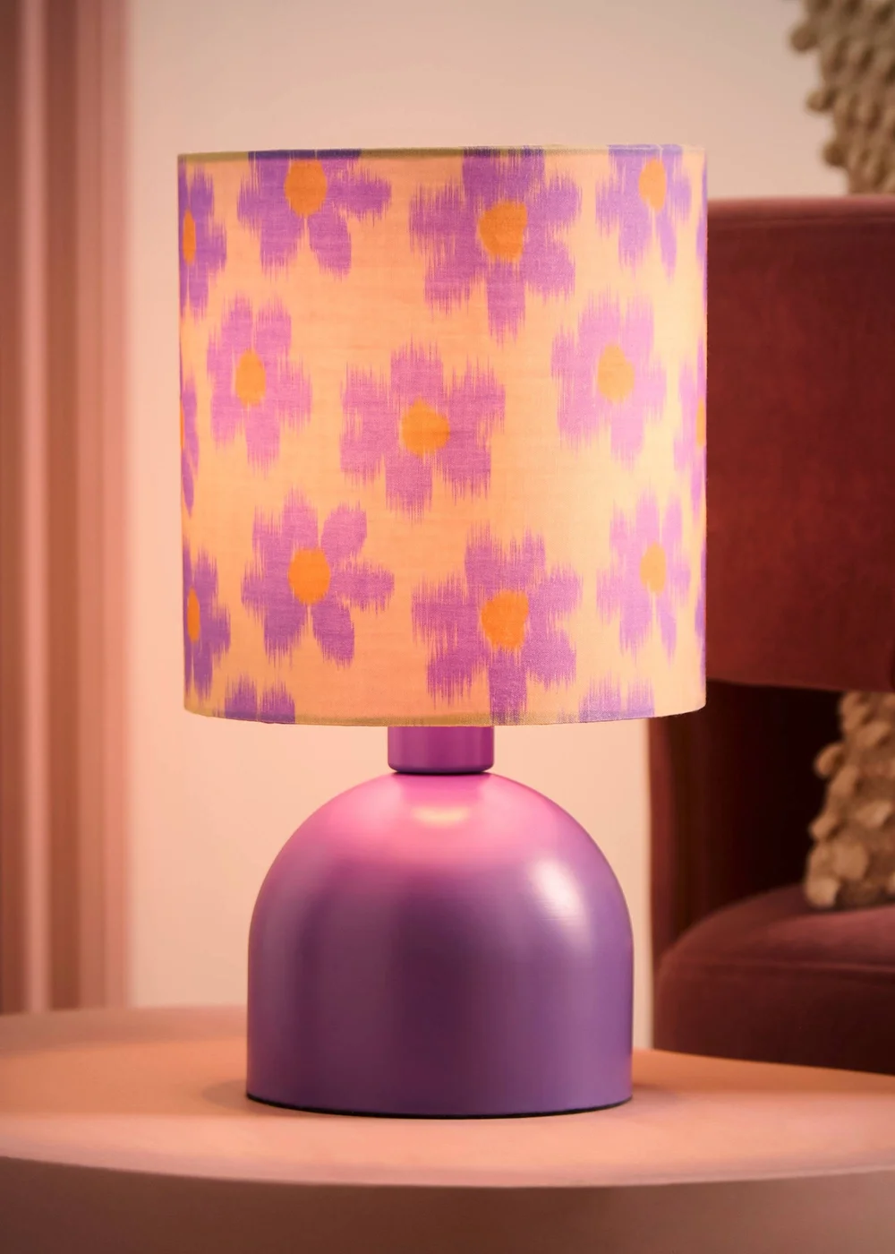 ValueLights Miley Pink Leopard Table Lamp With Warm White Bulb - One Size Image 2