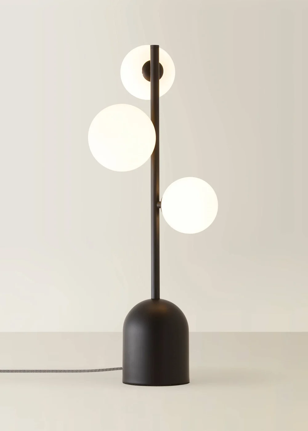 ValueLights Marlow Matte Black Multi Arm Table Lamp With Warm White Bulb - One Size Image 3
