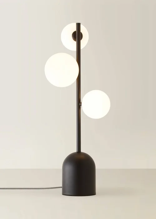 ValueLights Marlow Matte Black Multi Arm Table Lamp With Warm White Bulb - One Size Image 3