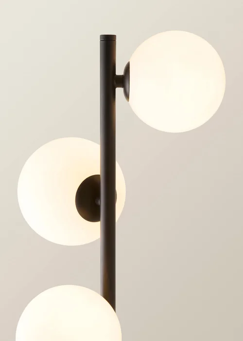 ValueLights Marlow Matte Black Multi Arm Table Lamp With Warm White Bulb - One Size Image 4