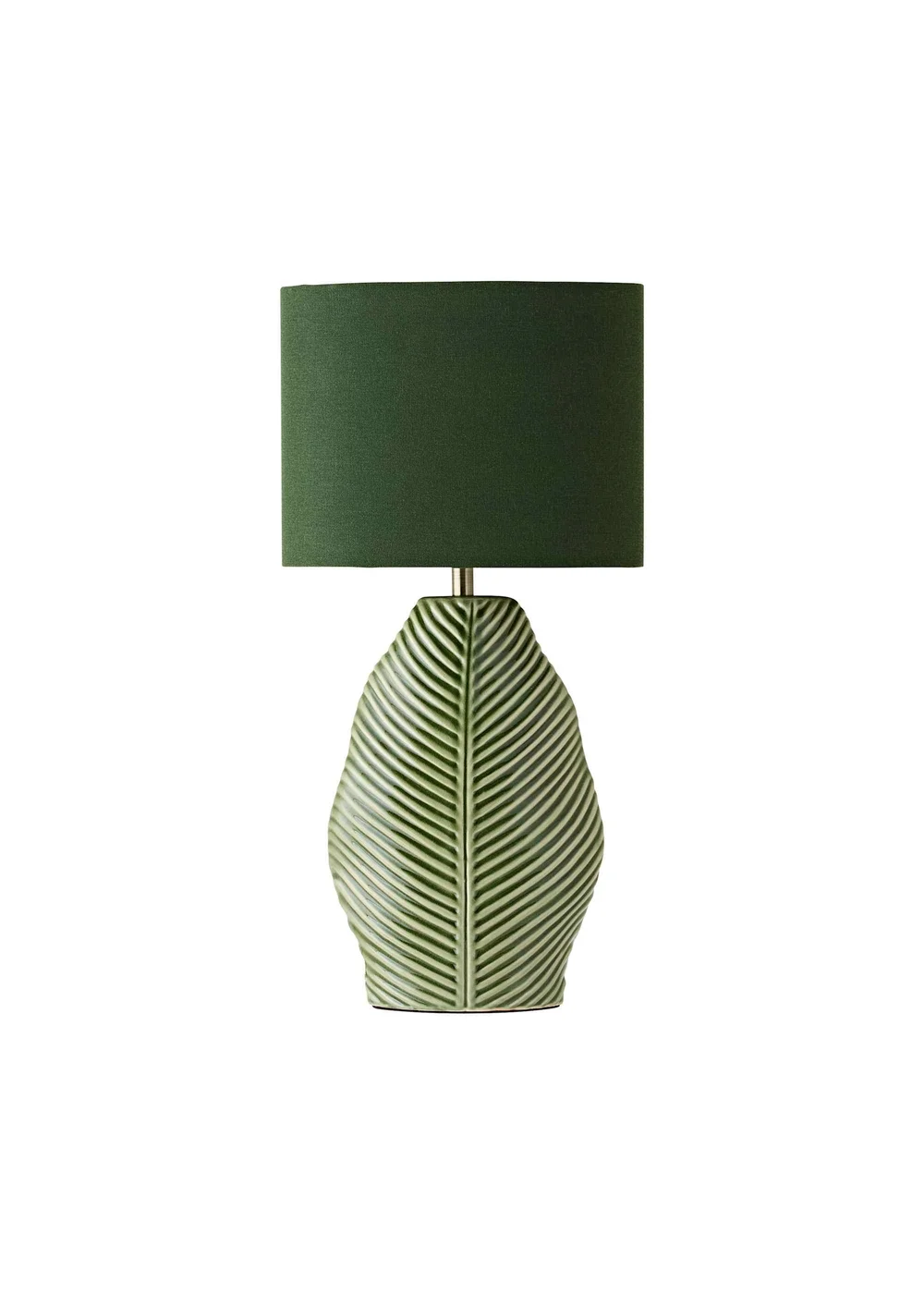 ValueLights Paloma Leaf Ceramic Table Lamp With Shade - One Size Image 5