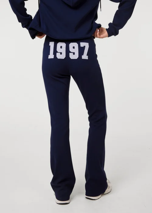 Pink Vanilla Navy 97 Pintuck Joggers - S Image 3