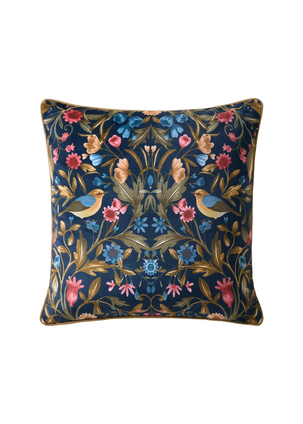Catherine Lansfield Hedgerow Hopper 45x45cm Cushion Navy Blue - 45cm x 45cm Image 1