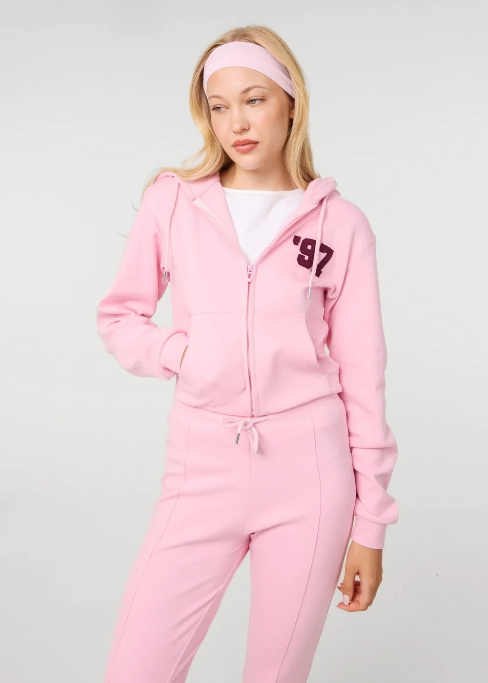 Pink Vanilla Pink 97 Zip Through Hoodie - S Image 1