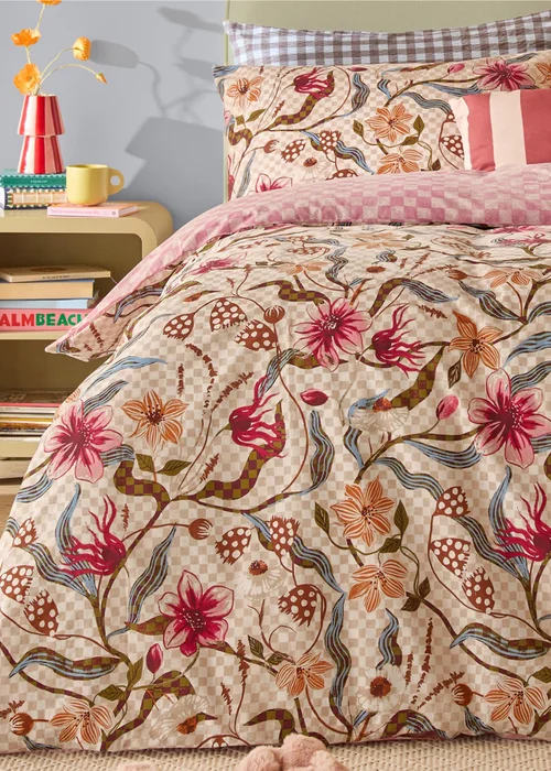 Furn Juno Single Reversible Printed Duvet Set Multi - Single Image 3