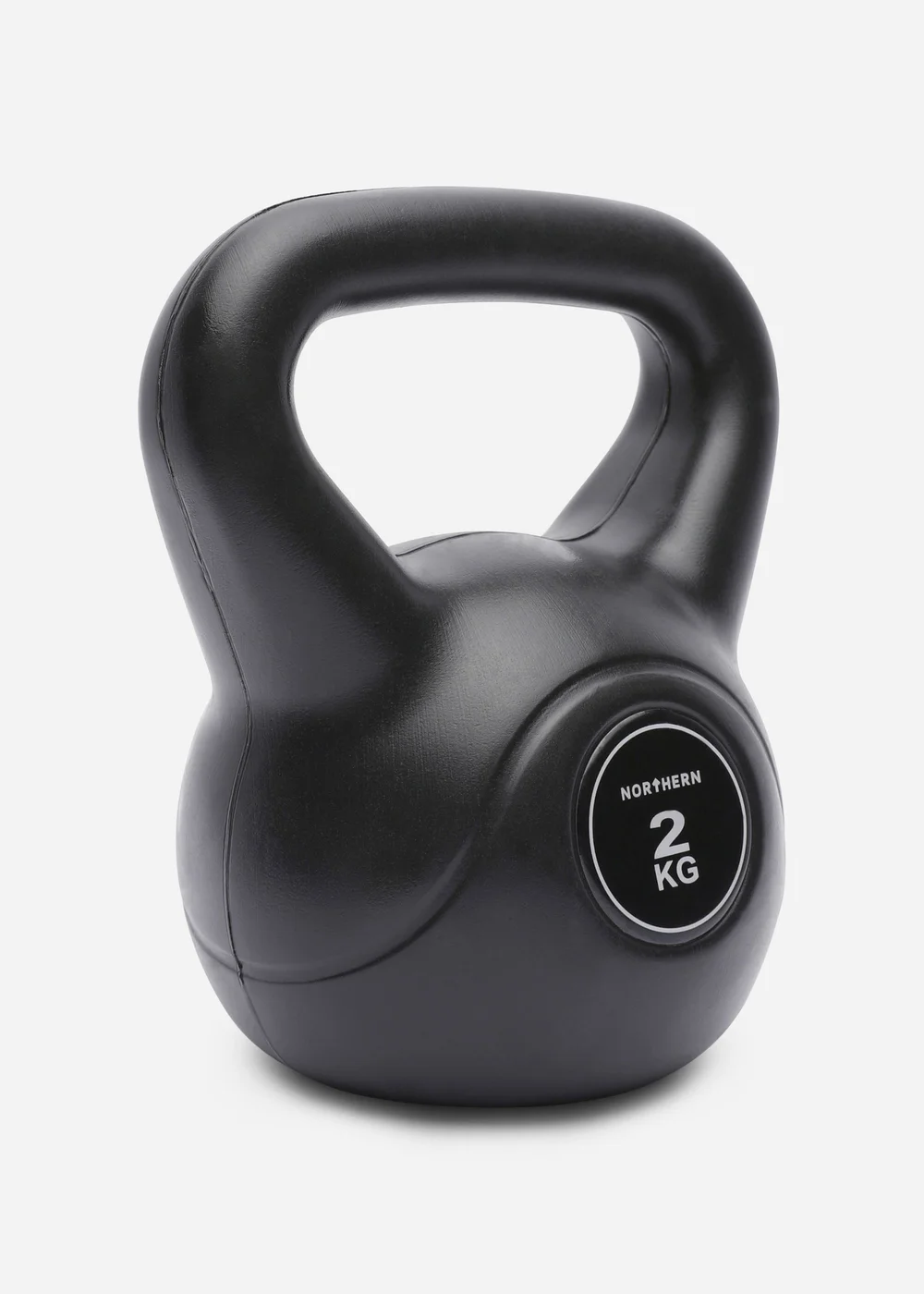 Movement Studio by Northern Black Vinyl Kettlebell 2kg (16cm x 13cm) - No Size Image 2