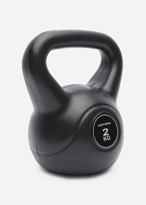 Movement Studio by Northern Black Vinyl Kettlebell 2kg (16cm x 13cm) - No Size Image 2