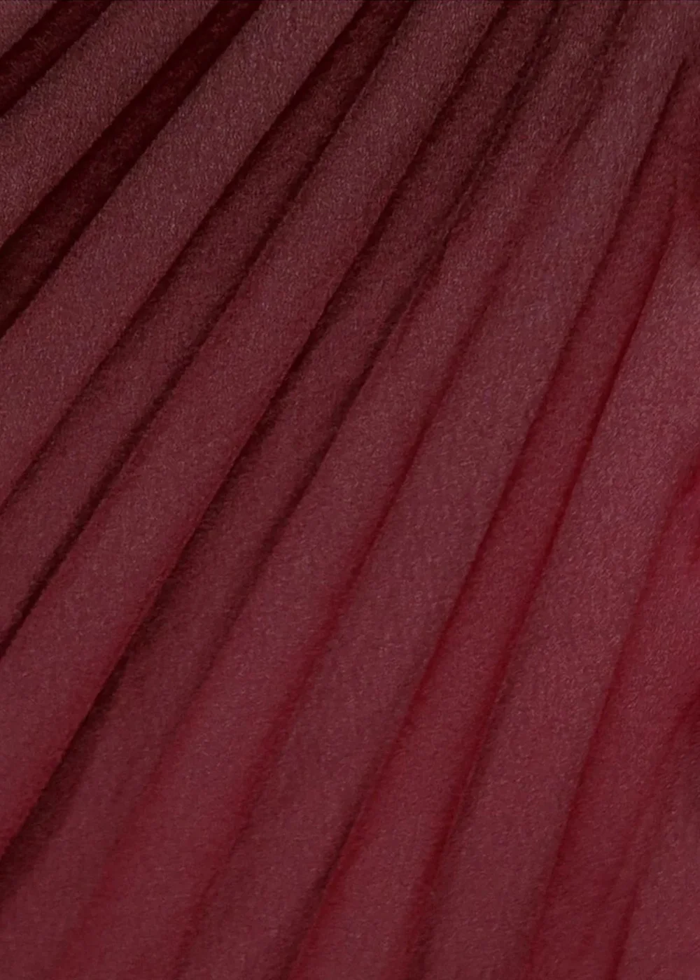 Goddiva Burgundy Red Strapless Mini Dress With Pleated Chiffon Cape - 10 Image 5