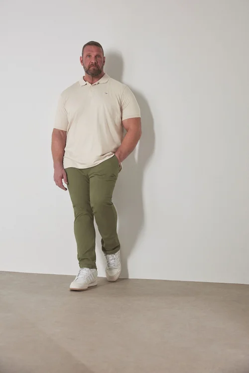BadRhino Khaki Green Stretch Chinos - 50/L30 Image 1