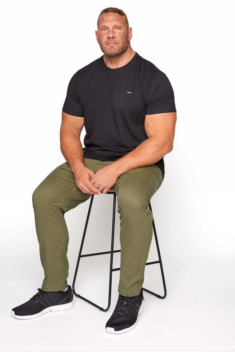 BadRhino Khaki Green Stretch Chinos - 50/L30 Image 3