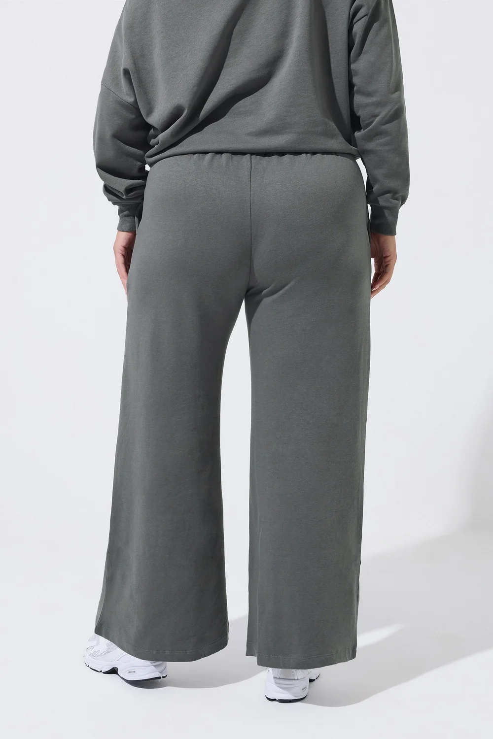 Yours Limited Curve Grey Wide Leg Joggers - 16 Image 3