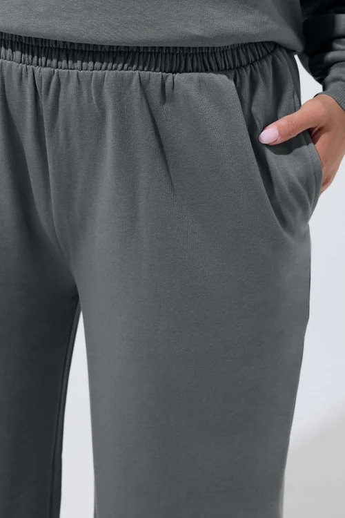 Yours Limited Curve Grey Wide Leg Joggers - 16 Image 4