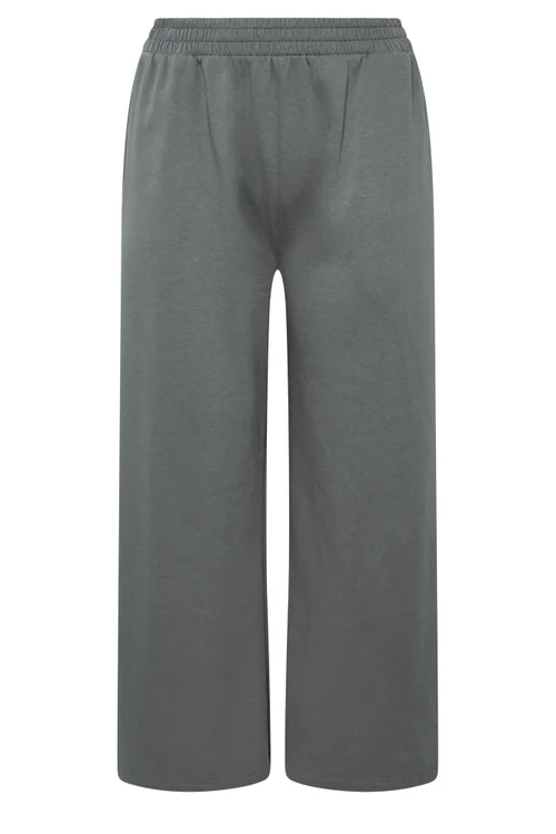 Yours Limited Curve Grey Wide Leg Joggers - 16 Image 5