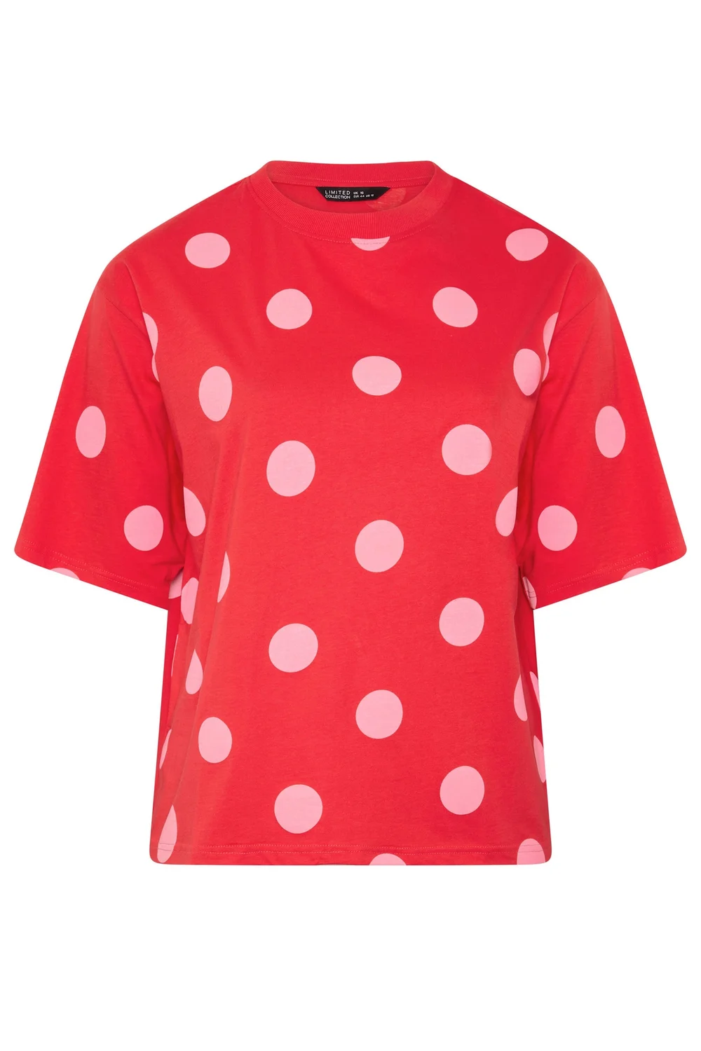 Yours Limited Curve Red Polka Dot T-Shirt - 16 Image 5
