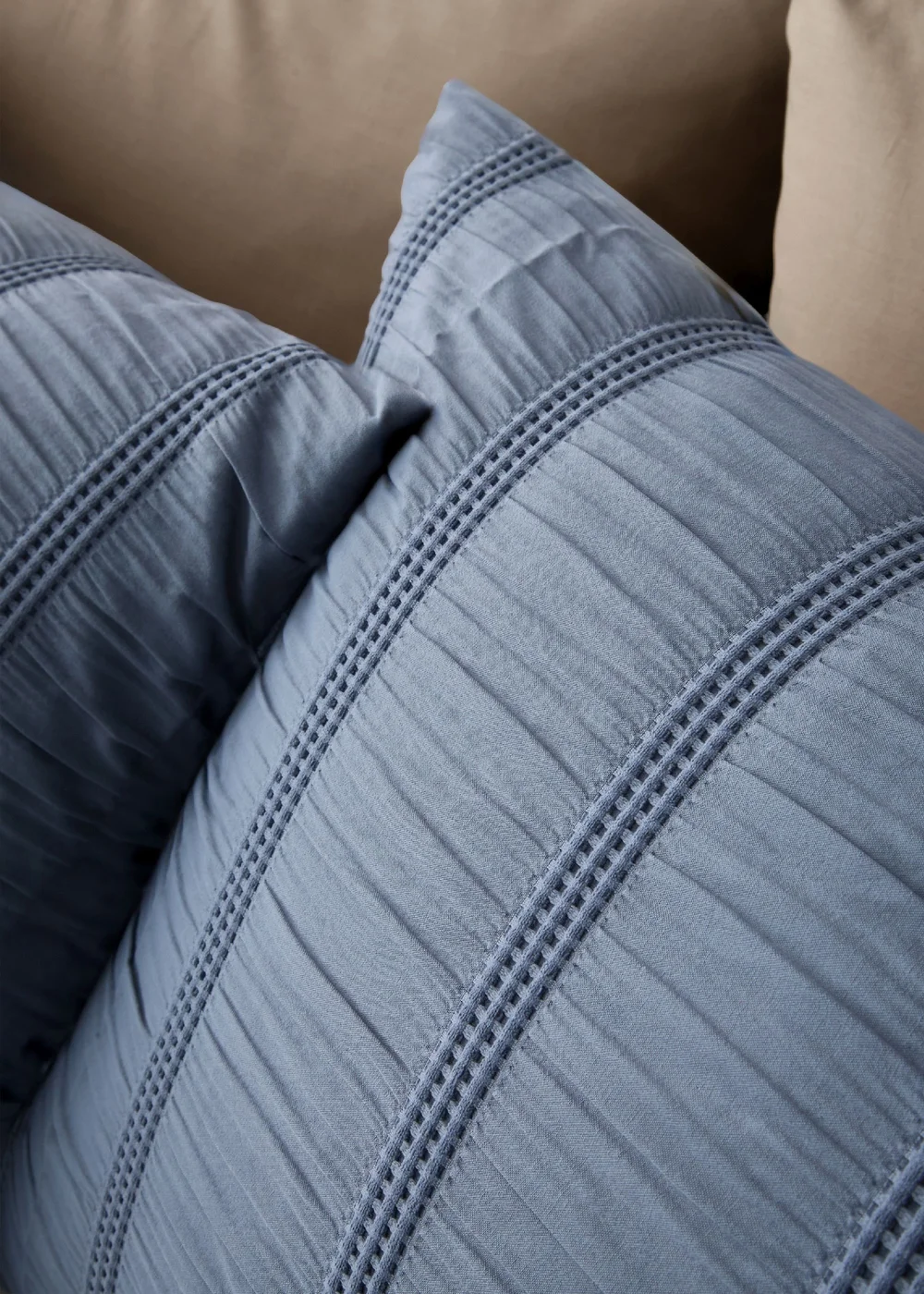 Pineapple Elephant Waffle Seersucker Duvet Cover Set Blue - Single Image 3