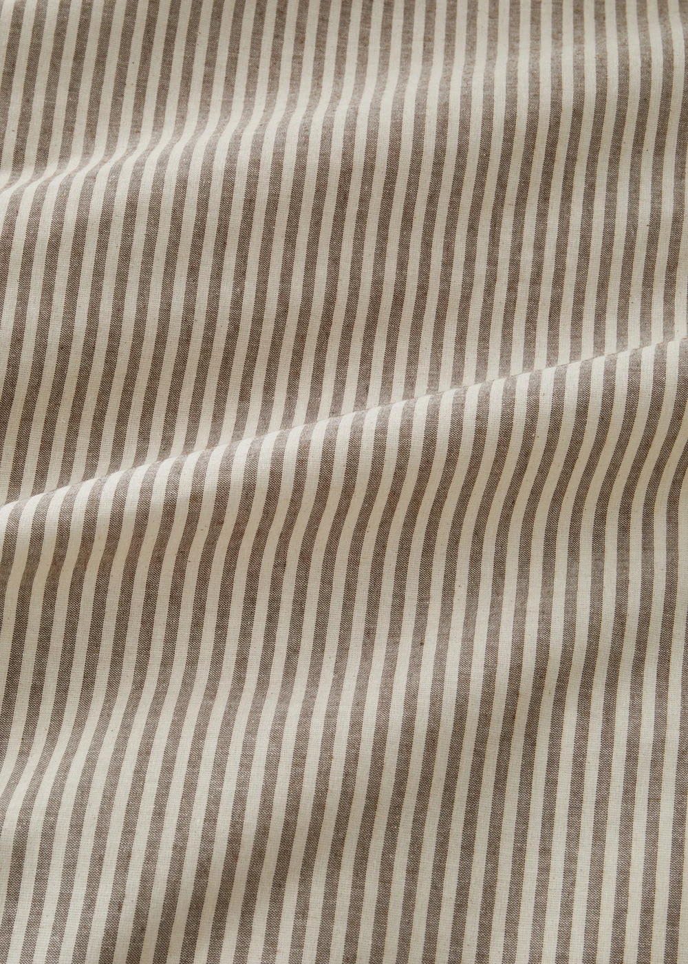 Pineapple Elephant Cotton Rich Narrow Woven Stripe Duvet Cover Set Mole - Single Image 3