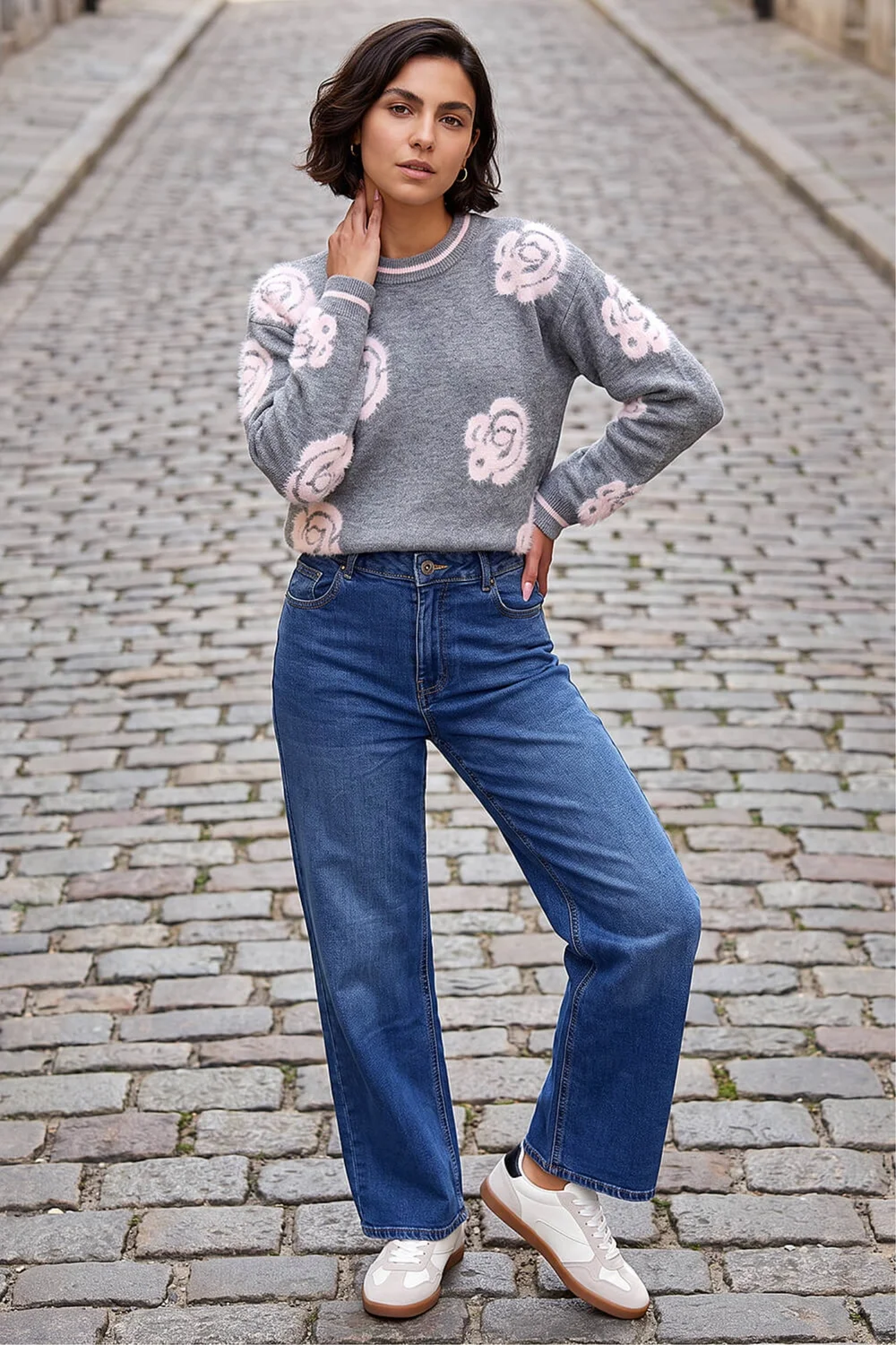 Roman Denim Wide Leg Stretch Jean - 10 Image 2