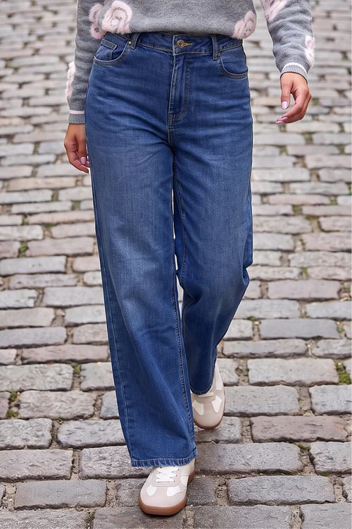Roman Denim Wide Leg Stretch Jean - 10 Image 1